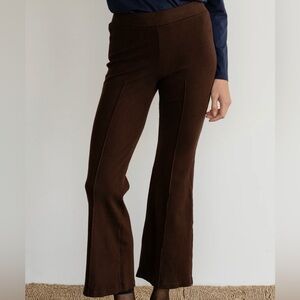 DONNI. Rib Knit Kick Flare Pants